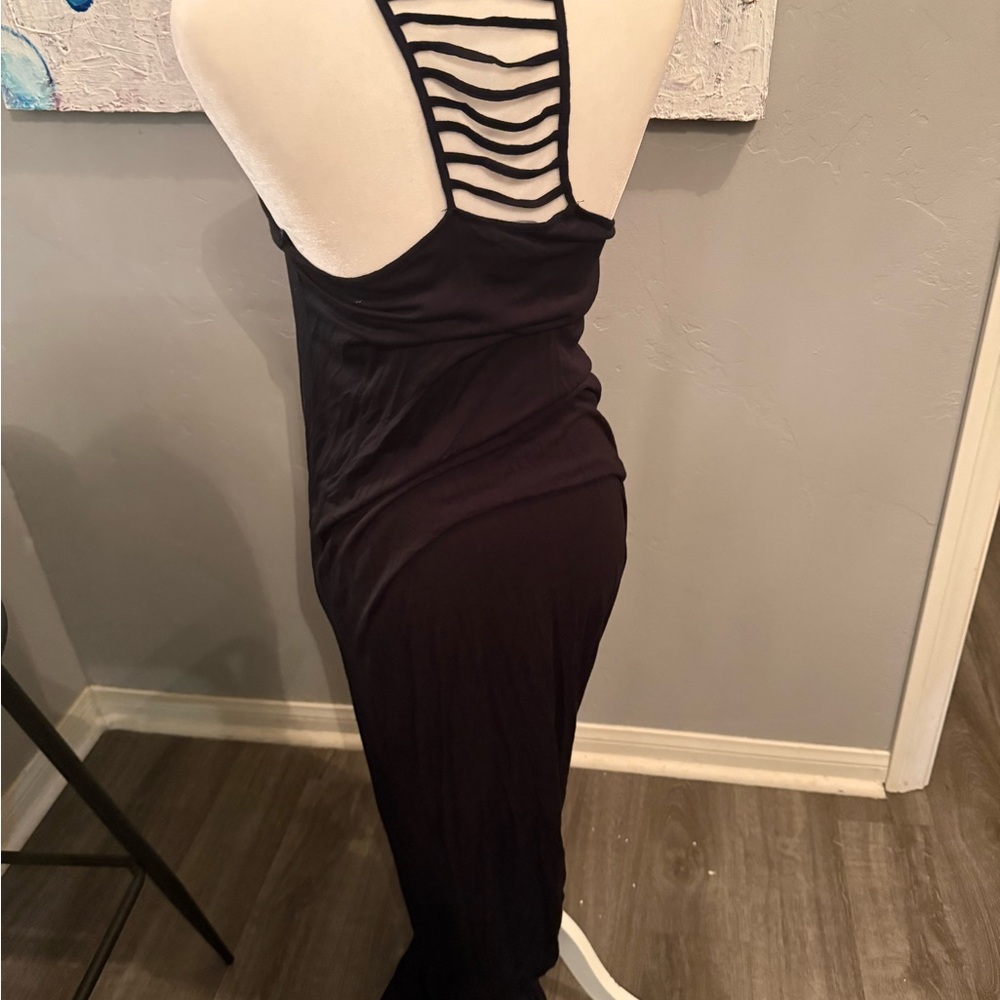 Forever 21 Black Backless Dress with Strappy Detail